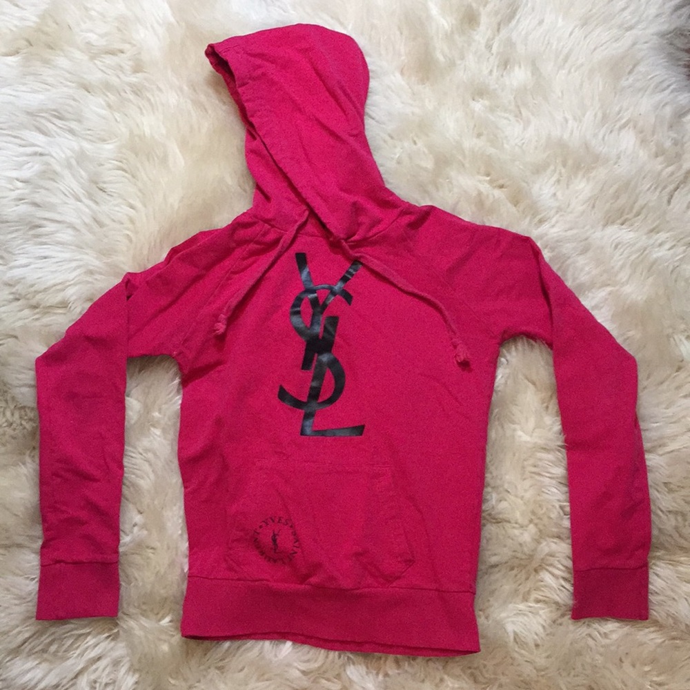 Yves Saint Laurent Pink Hoodie
